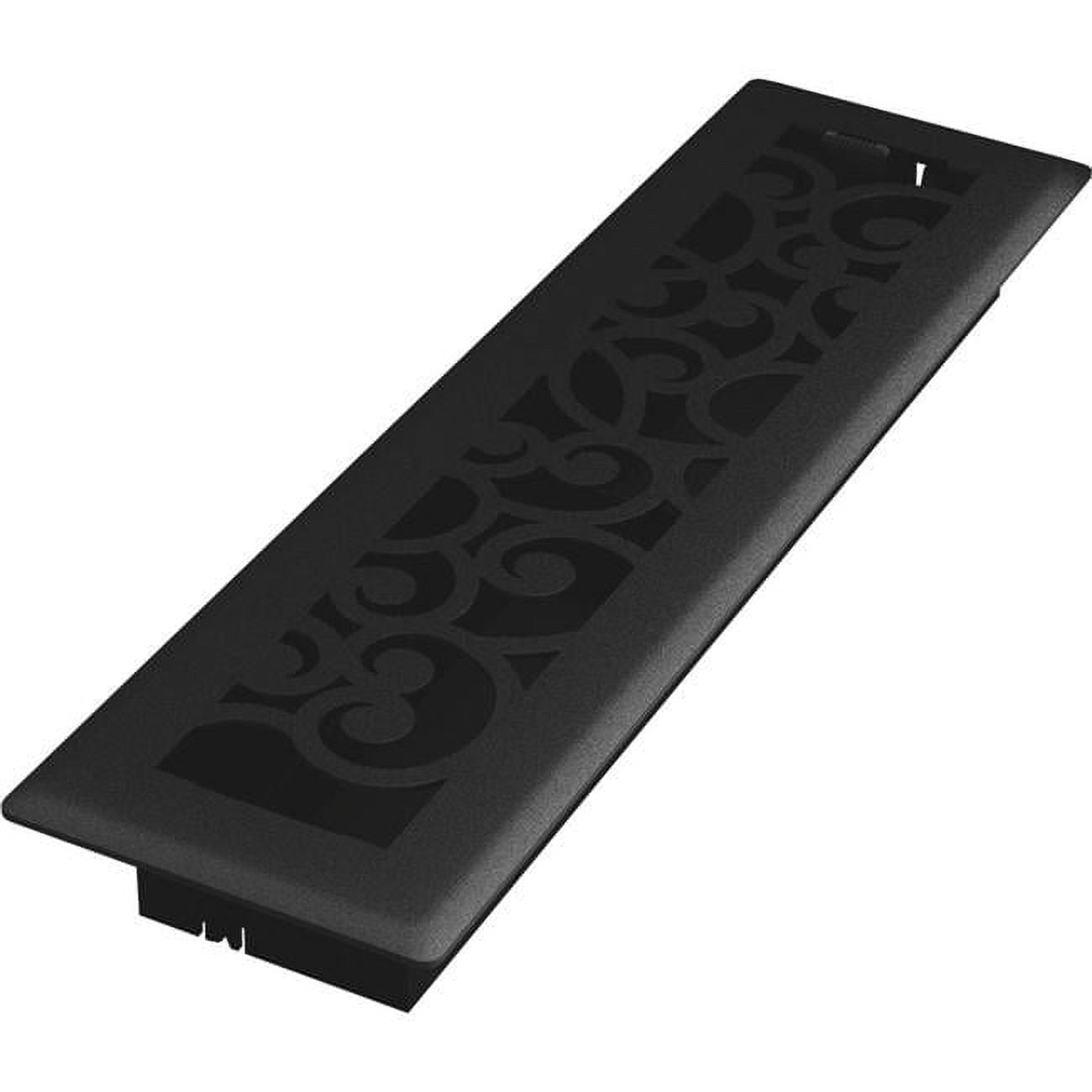 Imperial Wonderland 2-1/4 In. x 12 In. Black Iron Steel Floor Register RG3457