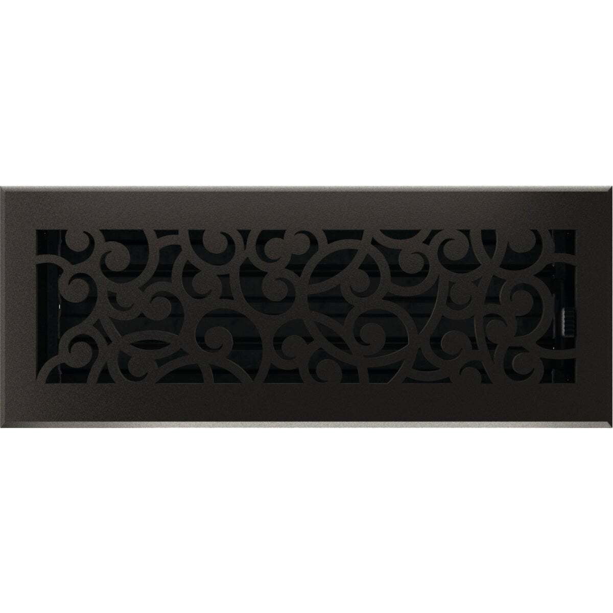 Imperial Wonderland Steel Floor Register - Adjustable - 4 x 12 In, Silver