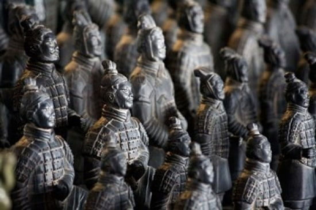 Imperial terra cotta warriors in battle formation Canvas Art - Dave Bartruff DanitaDelimont (24 x 15)