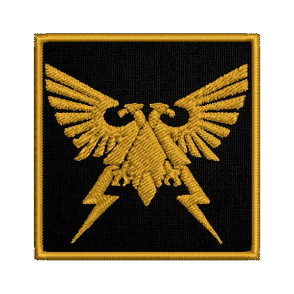 Imperium of Man Logo Warhammer 40k Embroidered Patch Iron-On Applique, Cosplay Vest Clothing Badge Back Packs Uniform DIY