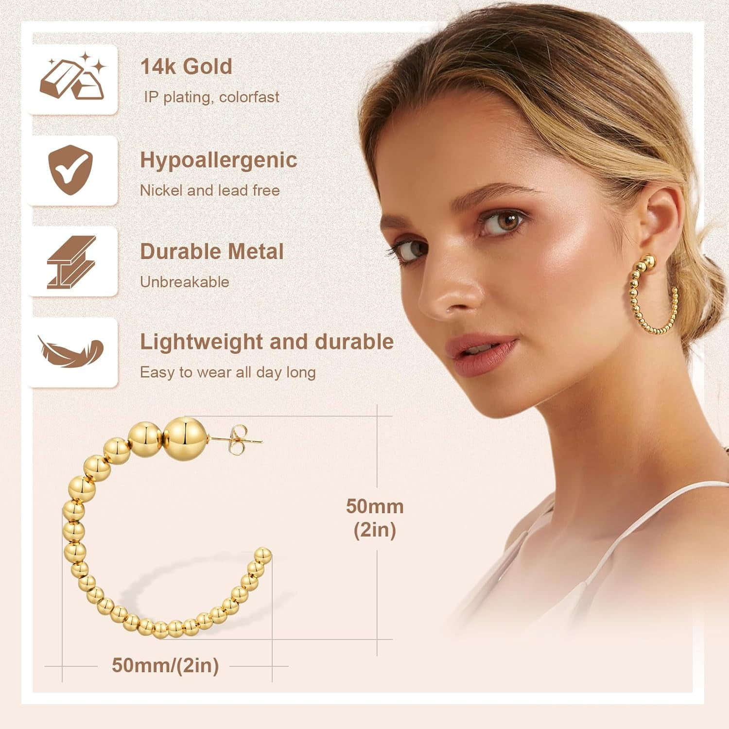 Implant Grade G23 Titanium Stud Earrings For Sensitive Ears Post