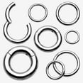 thumbnail image 1 of Implant Grade Titanium Basic Seamless Hinged Clicker Hoop Ring, 1 of 5