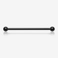 thumbnail image 1 of Implant Grade Titanium Blackline Internally Threaded Basic Industrial Barbell, 1 of 5