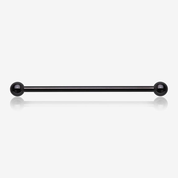 Implant Grade Titanium Blackline Internally Threaded Basic Industrial Barbell