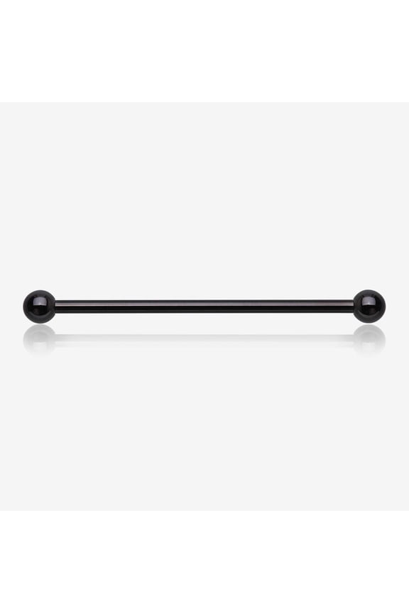 Implant Grade Titanium Blackline Internally Threaded Basic Industrial Barbell