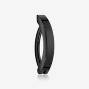 Implant Grade Titanium Blackline Minimalist Curved Bar Belly Clicker