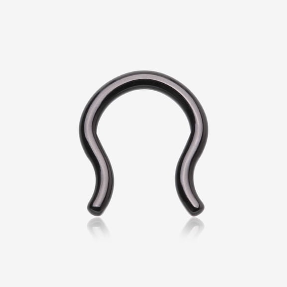 Implant Grade Titanium Blackline PVD Basic Septum Retainer