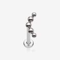 Implant Grade Titanium Crescent Curve Beaded Ball Top Internally ...