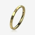thumbnail image 1 of Implant Grade Titanium Golden Rigid Rectangle Faceted Clicker Hoop Ring, 1 of 4