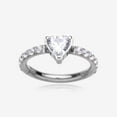 thumbnail image 1 of Implant Grade Titanium Heart Sparkle Multi-Gem Rimmed Seamless Clicker Hoop Ring-Clear Gem, 1 of 4