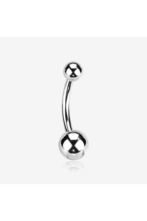 Implant Grade Titanium Internally Threaded Basic Belly Button Ring