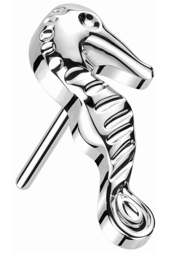Implant Grade Titanium Threadless Push In Seahorse Top 16g