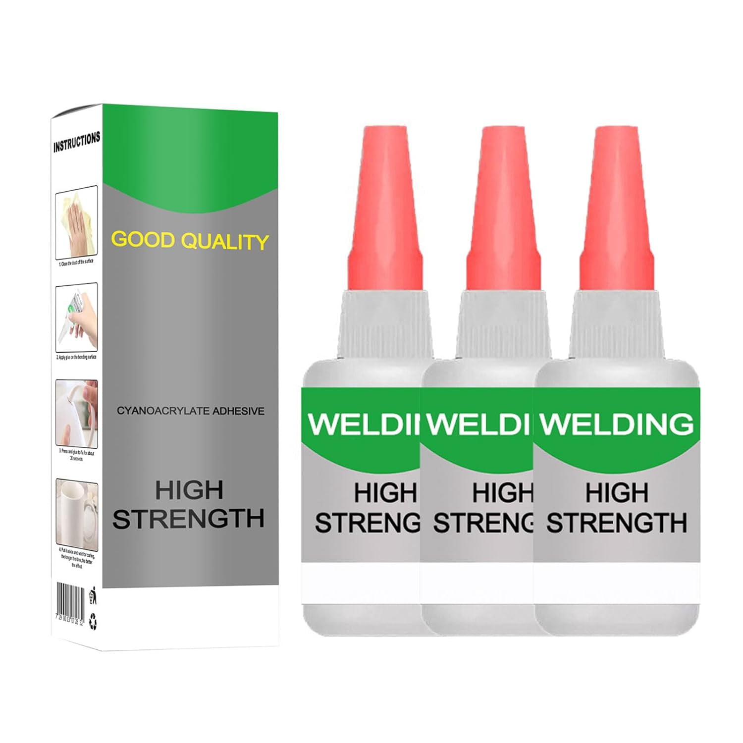 Pickelect High-Strength Oily Glue - 50g Multipurpose Adhesive For Metal, Wood, Ceramic, Leather & Glass (2 Pack) 3 thumbnail image
