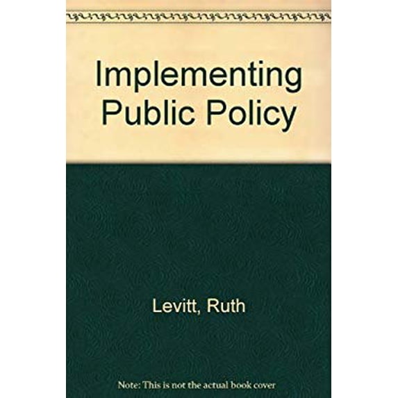 Pre-Owned Implementing Public Policy 9780709900689