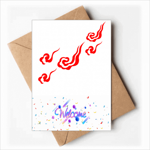 Implication Happy Better Life Welcome Back Greeting Cards Envelopes Blank