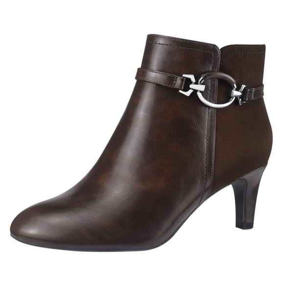 Impo Nyssa Ankle Bootie with Memory Foam, Mink Brown, 9