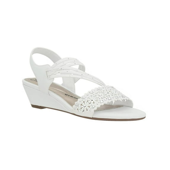 Impo Womens Gatrina Embellished Ankle Strap Slingback Sandals