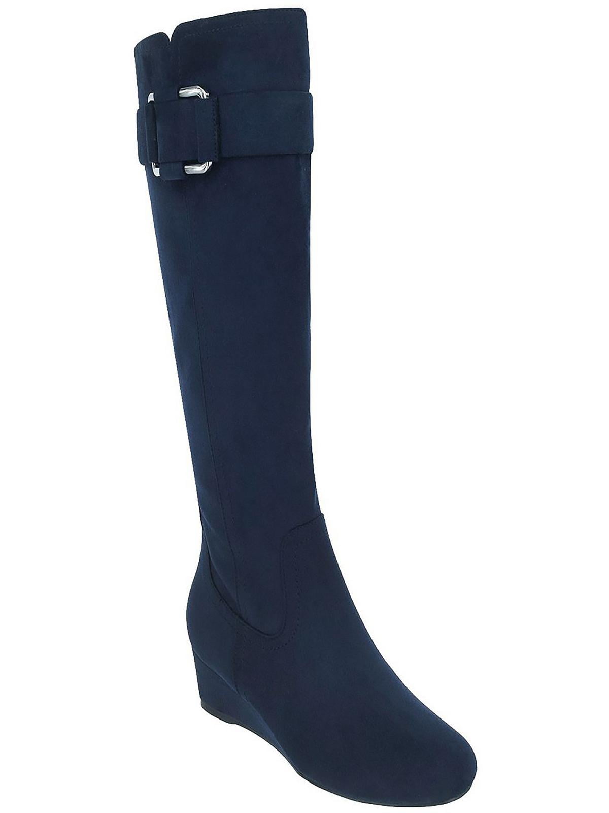 faux suede tall boots