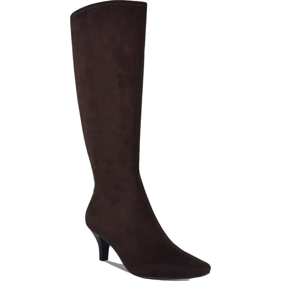 Impo Womens Namora Faux Suede Pointed Toe Knee-High Boots