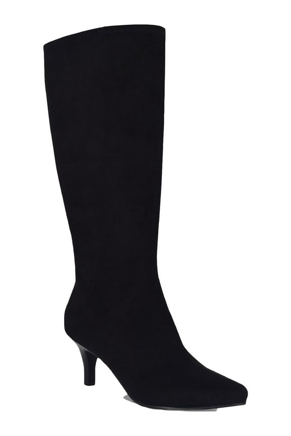 Womens Namora Zipper Faux Suede Knee-High Boots