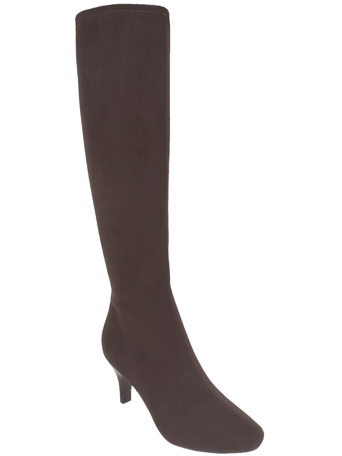 Impo Womens Namora Zipper Faux Suede Knee-High Boots