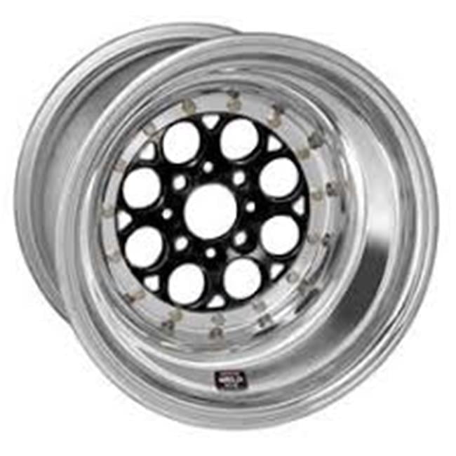 Import 13 x 10 in. 4 x 100 mm Bolt Pattern 5 in. Back Space Black Wheel - Black Single Beadlock MT