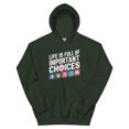 thumbnail image 1 of Important Choices Gaming Unisex Hoodie (Forest Green, L), 1 of 2