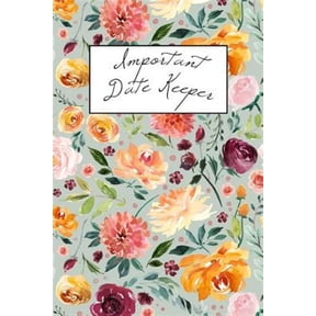 Important Date Keeper: Watercolor Floral (Paperback)
