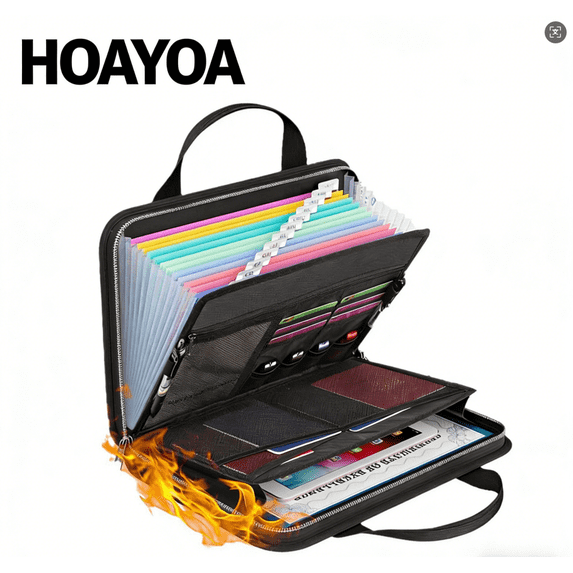 Important Document Organizer, Folio Accordion File Organizer, Fireproof ...