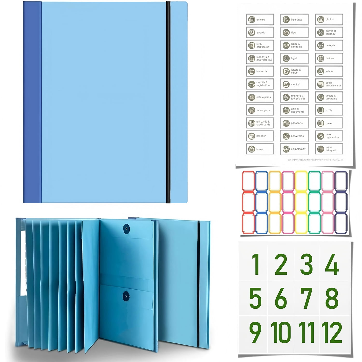 Important Document Organizer, Life Book Document Organizer, Folio ...