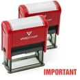thumbnail image 1 of Important Self Inking Rubber Stamp (Red Ink) - Large 2 Pack, 1 of 4