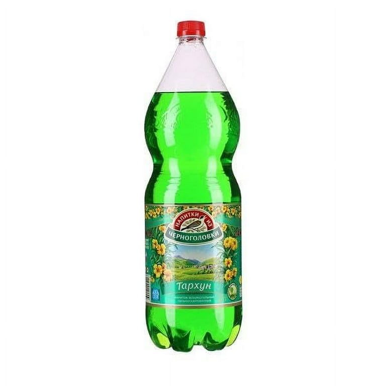 Imported Authentic Russian Soda Tarkhun Drink With Tarragon Extract And Artesian Water Of Chernogolovka 67.63 Fl Oz 2L
