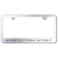thumbnail image 1 of Imported From Detroit Laser Etched Stainless Steel License Plate Frame (Chrome), 1 of 2