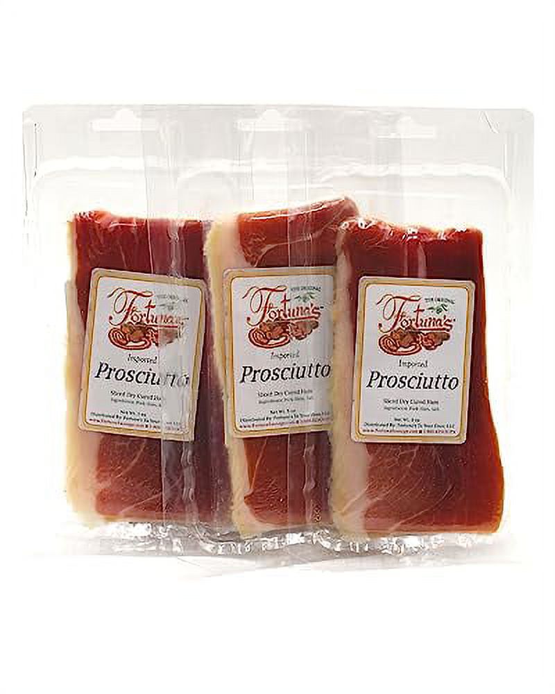 Imported Prosciutto 3 Packages Of 3Oz Each Dry Cured Ham Thin