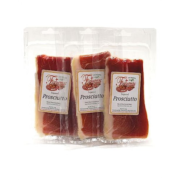 Imported Prosciutto 3 Packages Of 3Oz Each Dry Cured Ham Thin