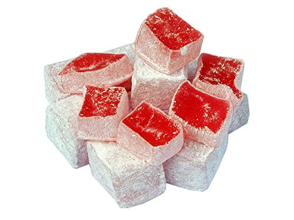 Imported Turkish Delight "Rose Lokum" 1lb. Includes Our Exclusive HolanDeli Chocolate Mints.
