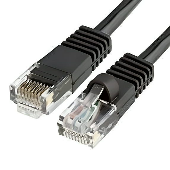 Importer520 Black 25FT CAT5 CAT5e RJ45 PATCH ETHERNET NETWORK CABLE 25 FT For PC, Mac, Laptop, PS2, PS3, XBox, and XBox 360