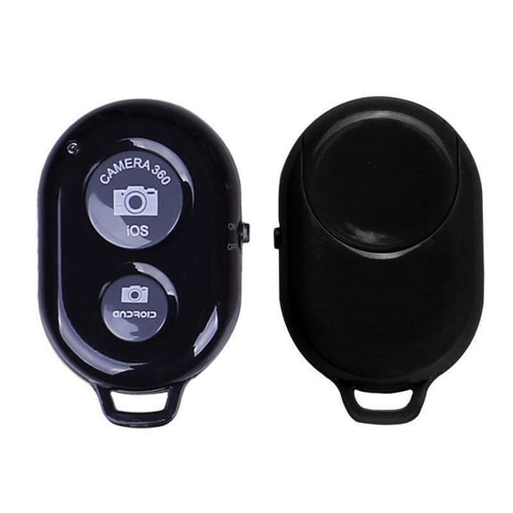 Importer520 Wireless Bluetooth Remote Shutter Button Selfie Stick Smartphones, Black