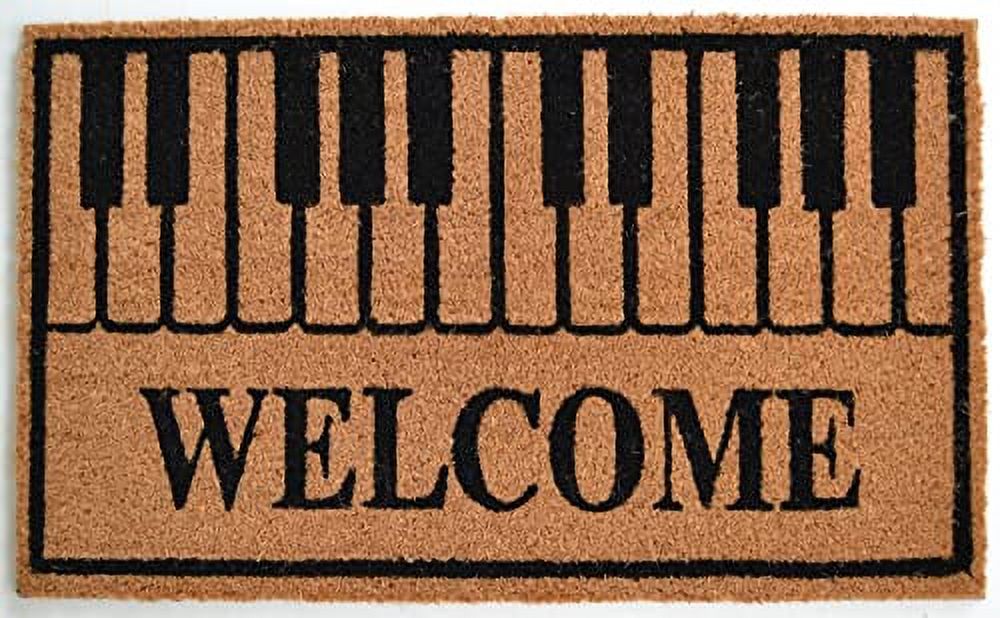 Imports Décor 577PVC PVC Backed Coir, Piano Keys 18"x30