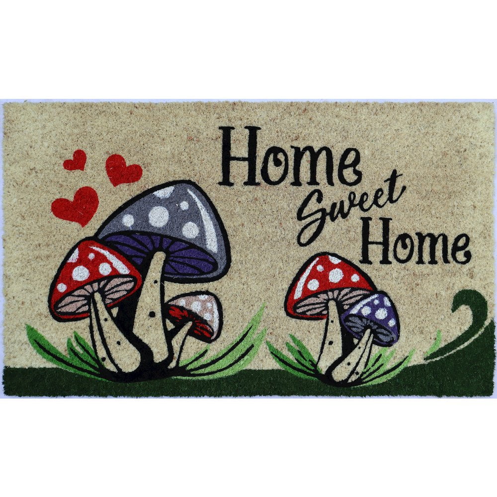 Home Sweet Home Multicolor Coir Outdoor Doormat