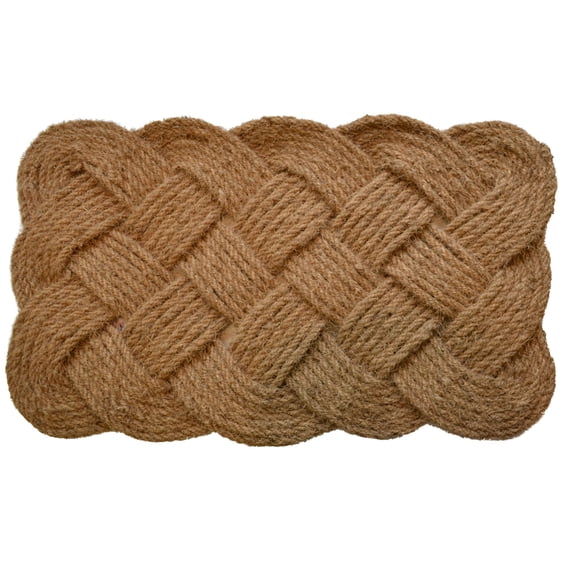 Imports Decor Inc Brown Handwoven Rectangular Coir Doormat 37" x 24"