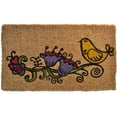 thumbnail image 1 of 30" Yellow, Green and Brown Rectangular Twitter Basic Coir Door Mat, 1 of 3