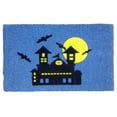 thumbnail image 1 of Imports Decor Haunted House Vinyl Backed Coir Doormat with Flocked Pattern, 30 x 18 x 1/2", 1 of 4