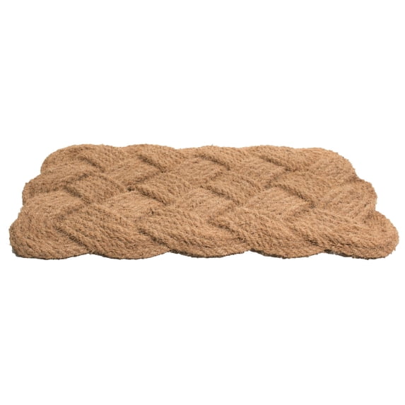 Imports Decor Inc Brown Handwoven Rectangular Coir Doormat 30" x 18"