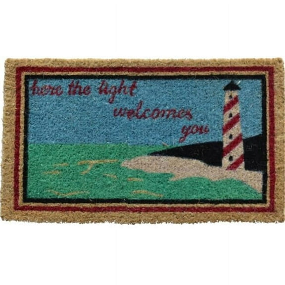 Imports Decor  Light House Door Welcome Mat