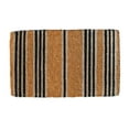 thumbnail image 1 of Imports Decor Printed Coir Doormat, Black Stripes, 18-Inch by 30-Inch, 1 of 5