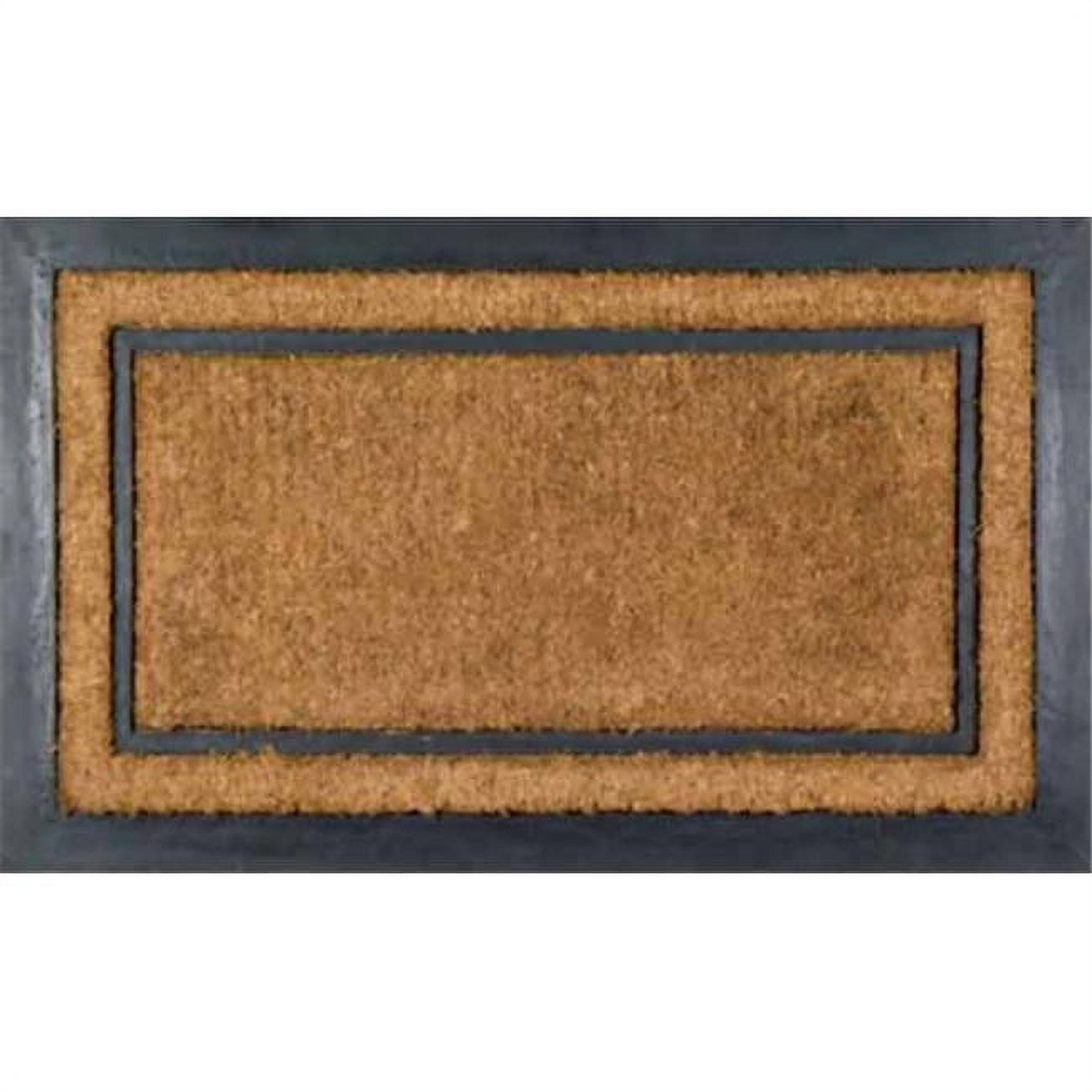 Imports Decor Rubber Back Coir Doormat York Rectangle