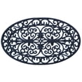 thumbnail image 1 of Imports Decor Inc 30" Blue Elegant Oval Machine-Made Door Mat, 1 of 2