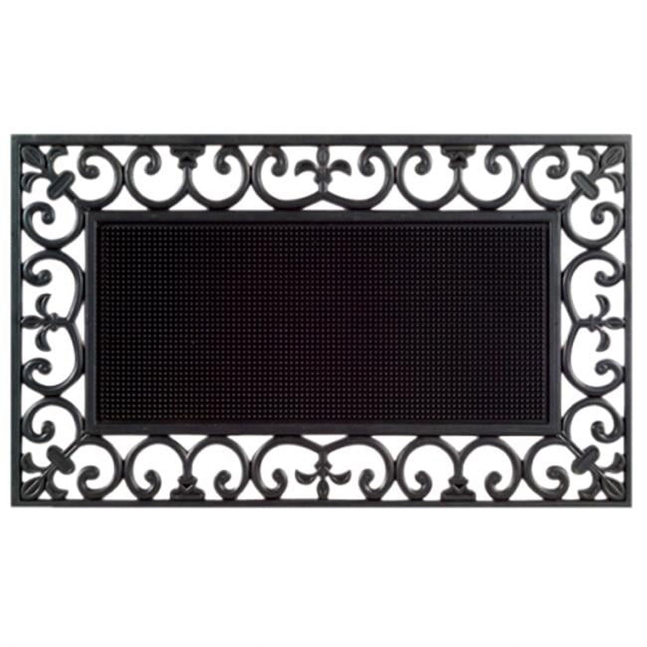 Imports Decor Sunrise Rubber Doormat - 18x30 Inch Wrought Iron Look Mat For Your Entryway - View #5