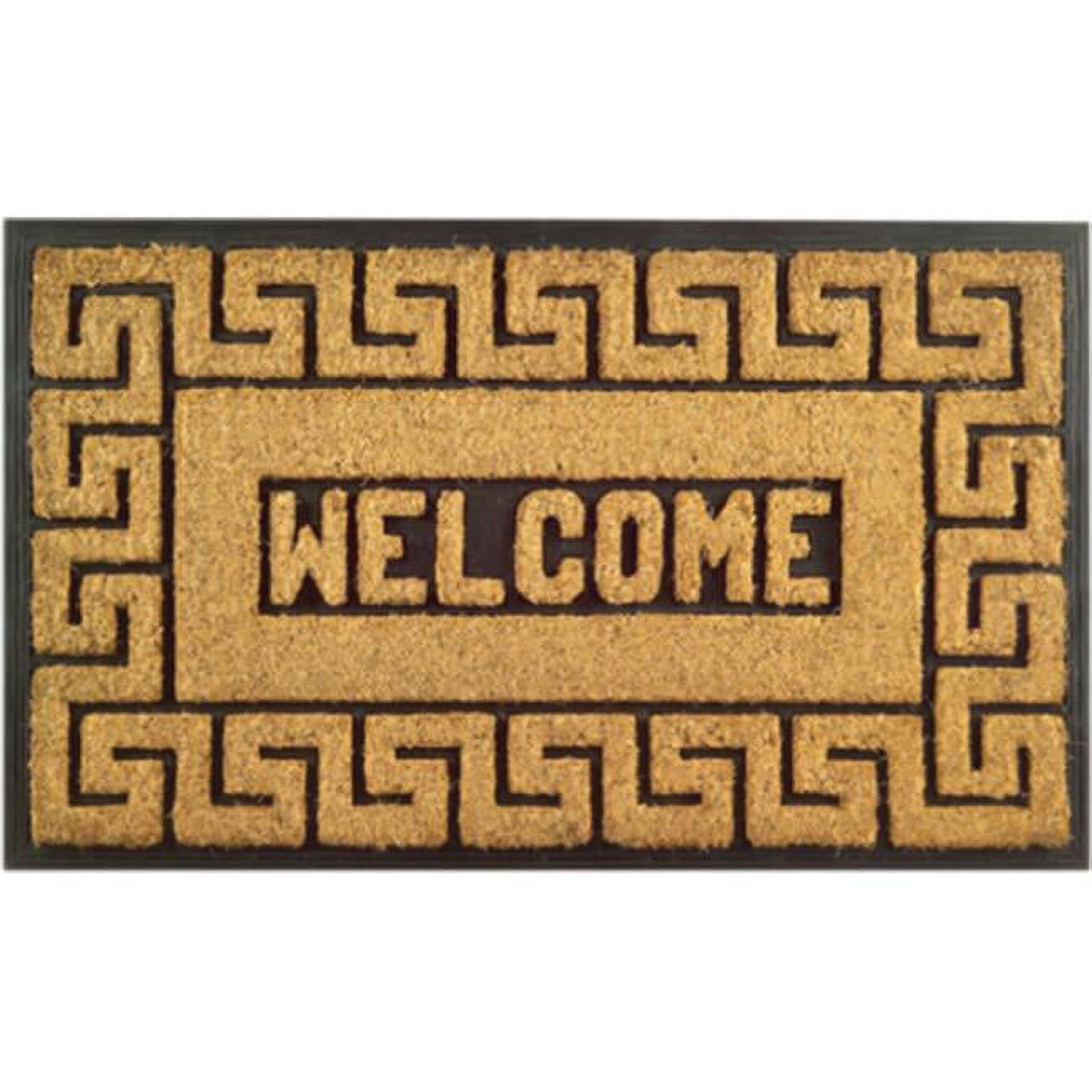 Imports Decor Welcome Greek Key Door Floor Mat - Walmart.com